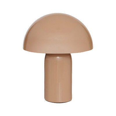 Επιτραπέζιο φωτιστικό Mushi pakoworld μέταλλο μπεζ Φ20x24,5εκ