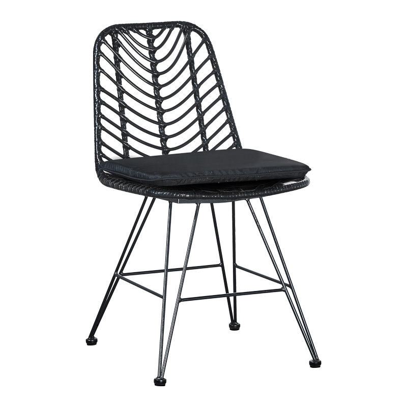 Τραπεζαρία Kliton-Naoki σετ 5τεμ pakoworld ανθρακί αλουμίνιο και μέταλλο σε μαύρη απόχρωση 80x80x74εκ