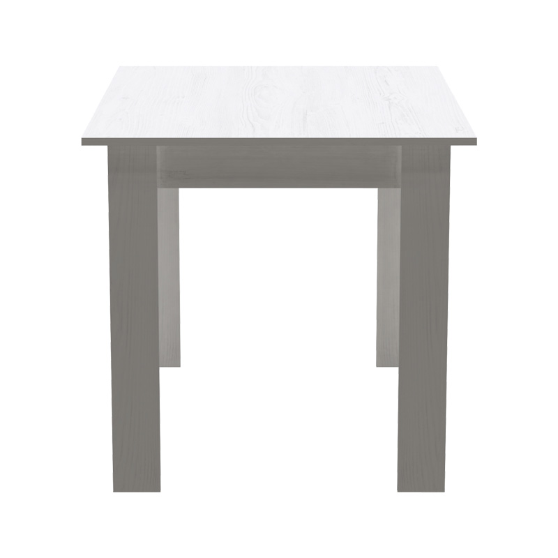 Τραπεζαρία Manka-Julita pakoworld σετ 5τεμ σε λευκή απόχρωση 110x80x77εκ