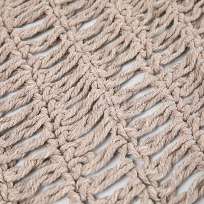 Δίχτυ σκίασης Shelto pakoworld μακραμέ poly-cotton σε μπεζ απόχρωση 200x200x27εκ