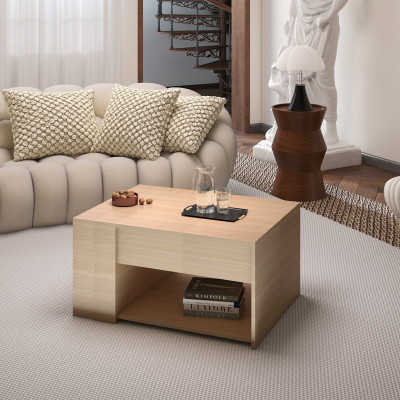 Τραπέζι σαλονιού Aravis pakoworld πολυμορφικό σε φυσική απόχρωση 80x60x42εκ Τραπέζι σαλονιού Aravis pakoworld πολυμορφικό σε φυσική απόχρωση 80x60x42εκ