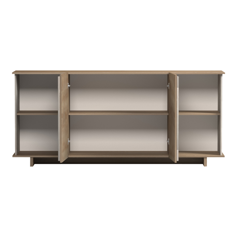 Μπουφές Zafore pakoworld sonoma - γκρι μπεζ όψη μαρμάρου 180x45x80εκ Μπουφές Zafore pakoworld sonoma - γκρι μπεζ όψη μαρμάρου 180x45x80εκ