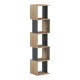 Βιβλιοθήκη Cubik pakoworld sonoma- ανθρακί 35x30x161εκ