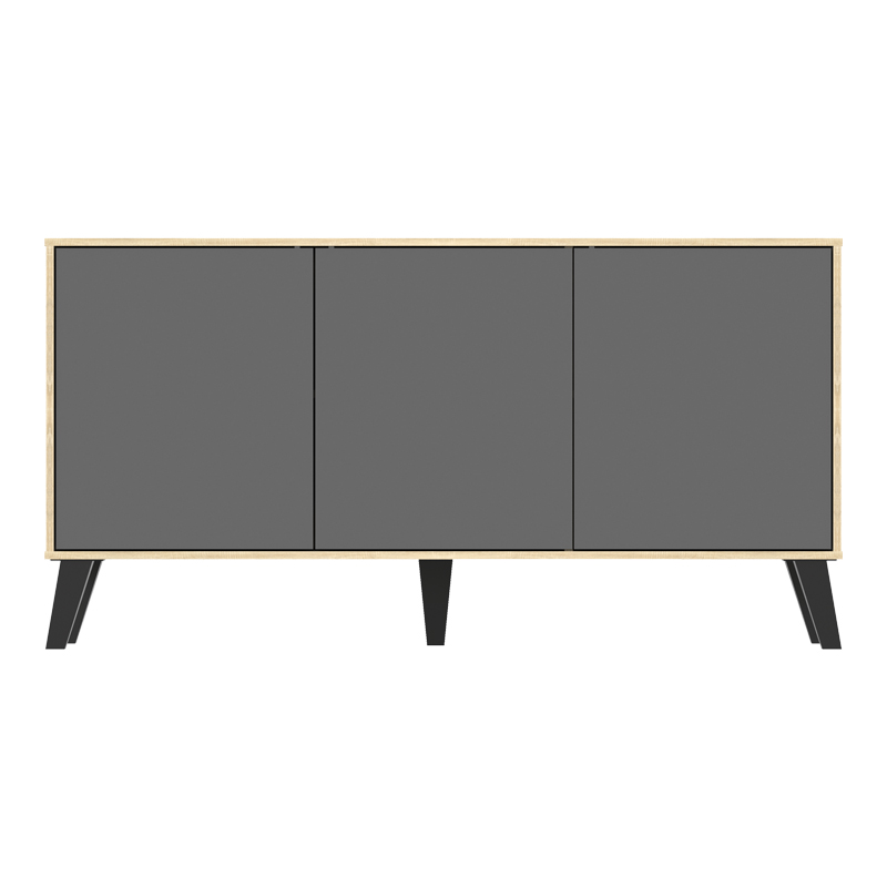 Μπουφές Billie pakoworld sonoma-ανθρακί149x40x77εκ