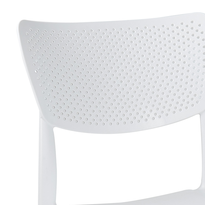 Τραπεζαρία Icon-Ignite pakoworld σετ 3τεμ PP σε λευκή απόχρωση