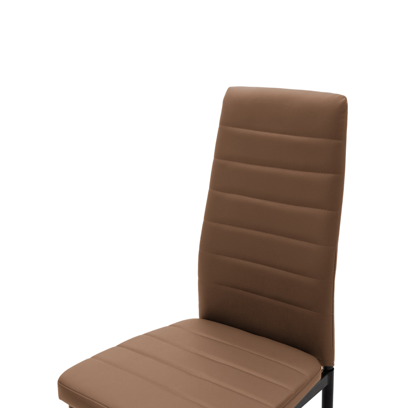Καρέκλα Parker pakoworld PU καφέ-μαύρο πόδι 42x48x98εκ Καρέκλα Parker pakoworld PU καφέ-μαύρο πόδι 42x48x98εκ