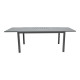 Τραπέζι επεκτεινόμενο Lafla pakoworld αλουμινίου ανθρακί 160-240x90x75εκ