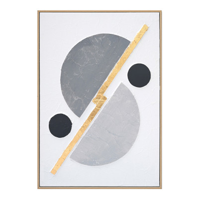 Πίνακας σε καμβά Geometric 3D Inart 52x4.5x72εκ