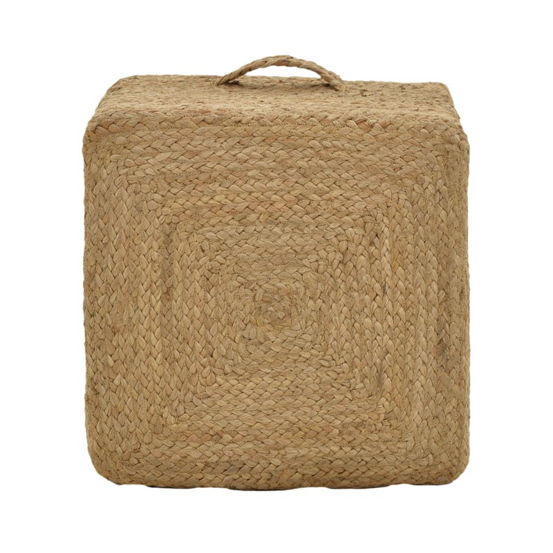 Σκαμπό Tresa Inart φυσικό 100% γιούτα 50x50x35εκ