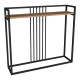 Κονσόλα Convida pakoworld oak με μαύρο μεταλλικό σκελετό 100x25x90εκ