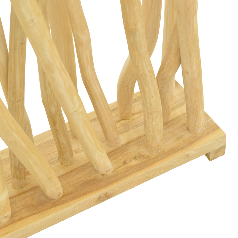 Διακοσμητικό δαπέδου Jati pakoworld teak ξύλο σε φυσική απόχρωση 60x20x190εκ