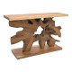 Κονσόλα Nasiol Inart teak ξύλο σε φυσική απόχρωση 120x40x75εκ Κονσόλα Nasiol Inart teak ξύλο σε φυσική απόχρωση 120x40x75εκ