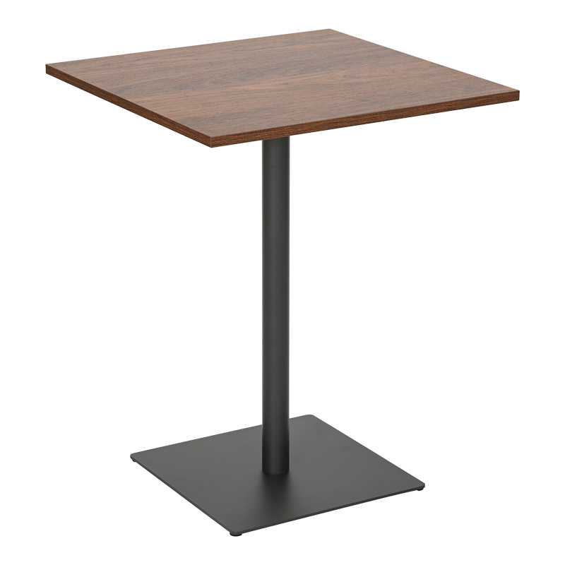Τραπέζι Nerobian pakoworld mdf σε καρυδί απόχρωση 60x60x75εκ