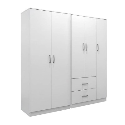 Ντουλάπα πεντάφυλλη Athos I pakoworld λευκή 170x42x180εκ Ντουλάπα πεντάφυλλη Athos I pakoworld λευκή 170x42x180εκ