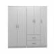 Ντουλάπα πεντάφυλλη Athos I pakoworld λευκή 170x42x180εκ Ντουλάπα πεντάφυλλη Athos I pakoworld λευκή 170x42x180εκ