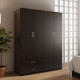 Ντουλάπα τετράφυλλη Athos pakoworld wenge 160x42x180εκ