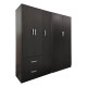 Ντουλάπα πεντάφυλλη Athos Ι pakoworld wenge 170x42x180εκ