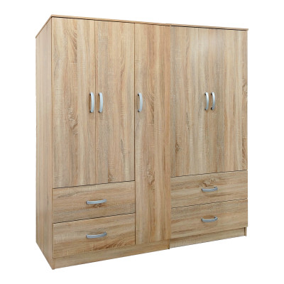 Ντουλάπα πεντάφυλλη Athos pakoworld sonoma 170x42x180εκ Ντουλάπα πεντάφυλλη Athos pakoworld sonoma 170x42x180εκ