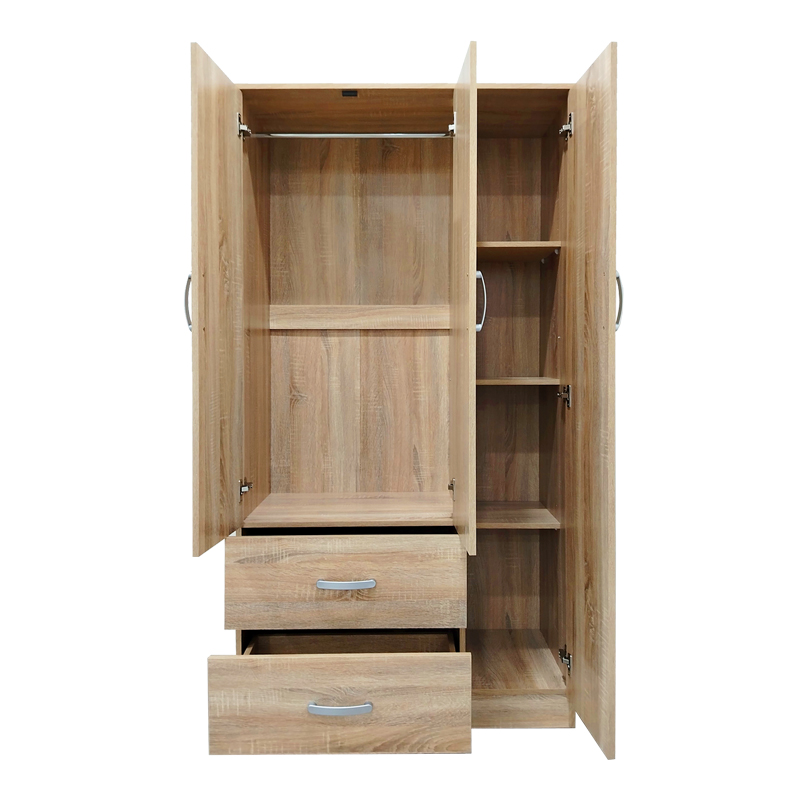 Ντουλάπα πεντάφυλλη Athos pakoworld sonoma 170x42x180εκ