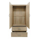 Ντουλάπα πεντάφυλλη Athos pakoworld sonoma 170x42x180εκ