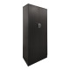 Ντουλάπα εξάφυλλη με πατάρι Athos I pakoworld wenge 240x42x240εκ