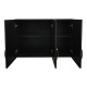 Ντουλάπα εξάφυλλη με πατάρι Athos pakoworld wenge 180x42x240εκ