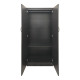 Ντουλάπα πεντάφυλλη με πατάρι Athos I pakoworld wenge 170x42x240εκ