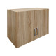 Ντουλάπα πεντάφυλλη με πατάρι Athos pakoworld sonoma 170x42x240εκ