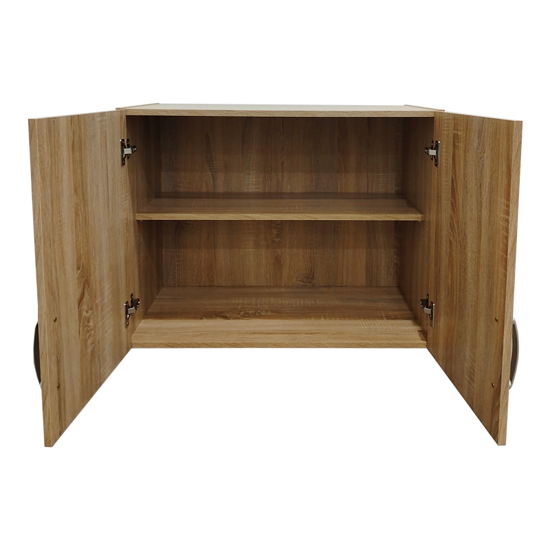 Ντουλάπα πεντάφυλλη με πατάρι Athos pakoworld sonoma 170x42x240εκ