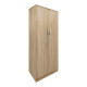 Ντουλάπα εξάφυλλη με πατάρι Athos ΙΙ pakoworld sonoma 240x42x240εκ