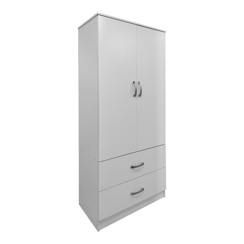 Ντουλάπα εξάφυλλη με πατάρι Athos I pakoworld sonoma-ανθρακί 240x42x240εκ