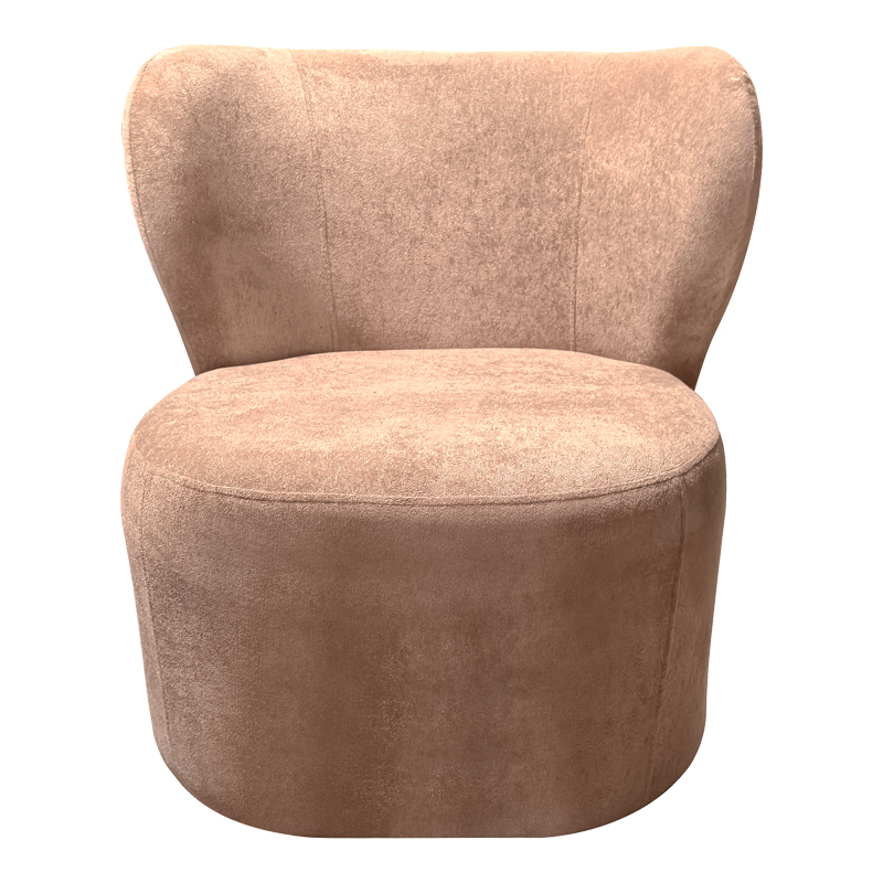 Πολυθρόνα Veridian pakoworld ύφασμα σε σάπιο μήλο απόχρωση 63x70x66εκ