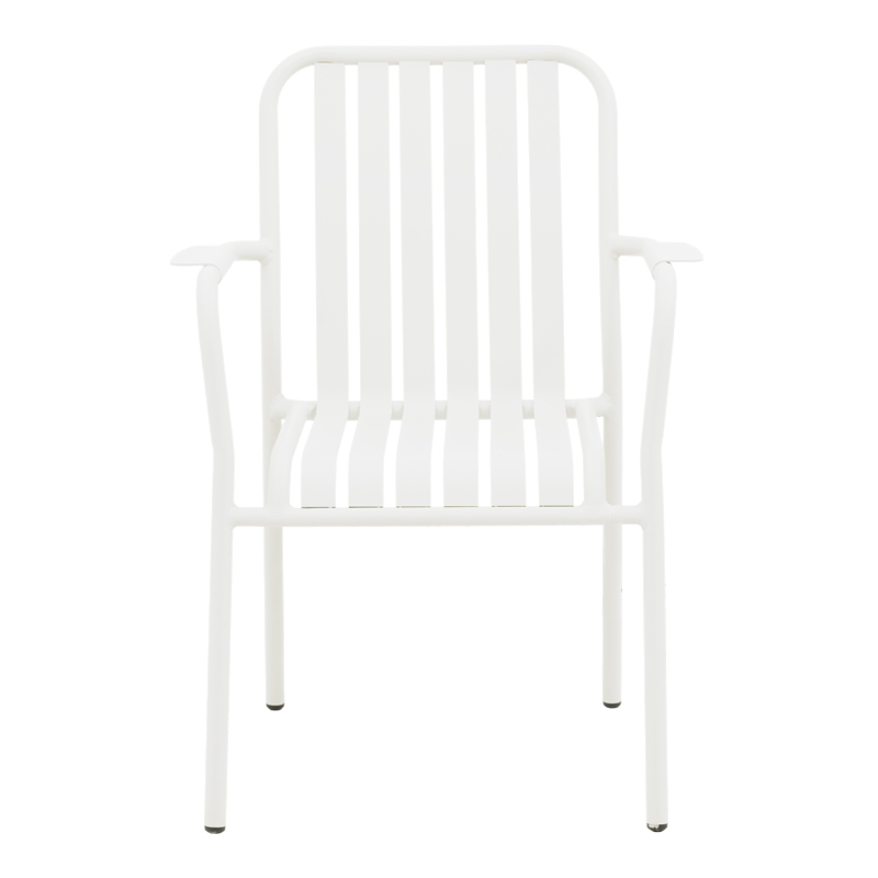 Πολυθρόνα Vista pakoworld στοιβαζόμενη αλουμίνιο σε λευκή απόχρωση 62x60x84εκ Πολυθρόνα Vista pakoworld στοιβαζόμενη αλουμίνιο σε λευκή απόχρωση 62x60x84εκ