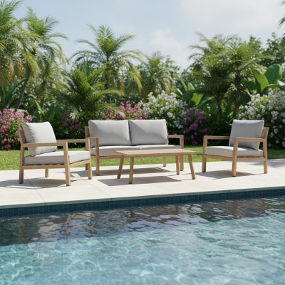 Σαλόνι κήπου Andasio pakoworld σετ 4τεμ αλουμίνιο κ σχοινί σε φυσική- μαξιλάρια σε γκρι απόχρωση Σαλόνι κήπου Andasio pakoworld σετ 4τεμ αλουμίνιο κ σχοινί σε φυσική- μαξιλάρια σε γκρι απόχρωση