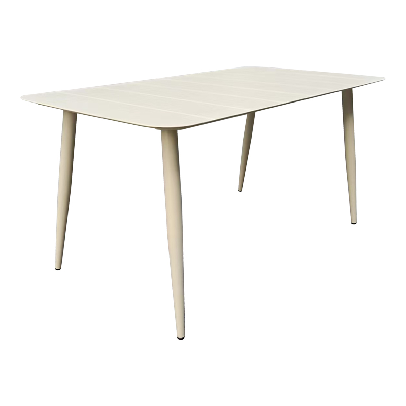 Τραπέζι Vista pakoworld σαμπανί αλουμίνιο 150x80x72εκ Τραπέζι Vista pakoworld σαμπανί αλουμίνιο 150x80x72εκ