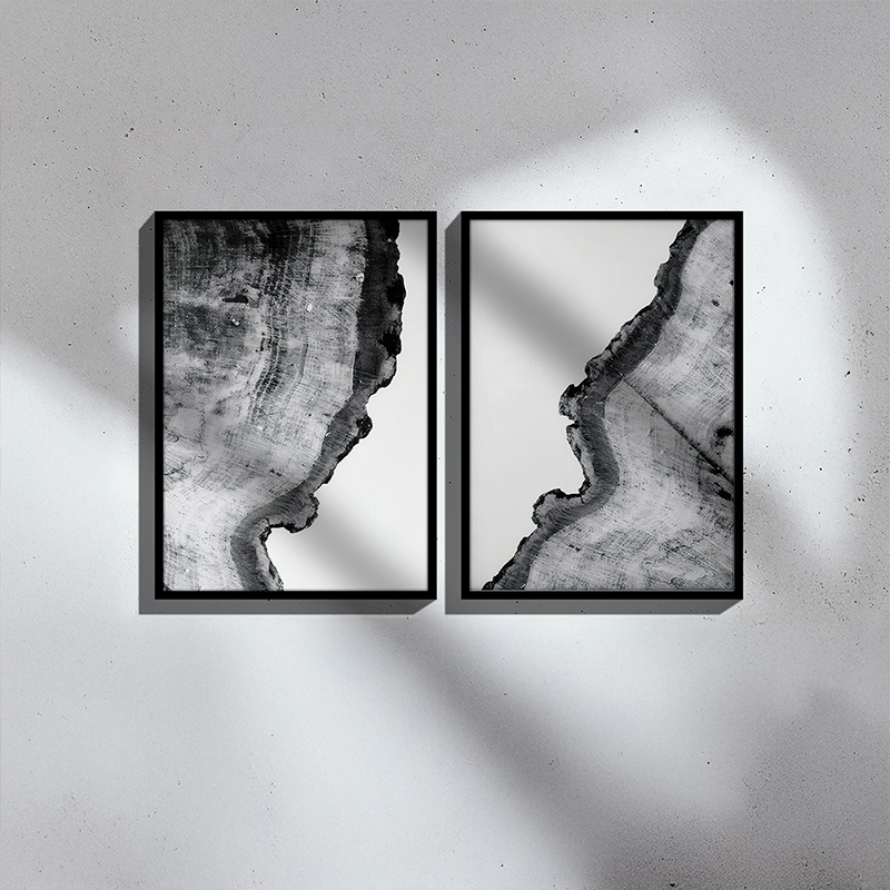 Πίνακας Nepen I pakoworld δίπτυχος με ψηφιακή εκτύπωση και πλαίσιο 33x1.5x48εκ