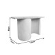 Κονσόλα Jeckie pakoworld ξύλο ελάτου-mdf oak-λευκό 120x38x80εκ