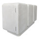 Μπουφές Kooldio pakoworld mdf λευκό 120x37.5x69εκ