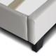 Κρεβάτι Sissy Megapap από τεχνόδερμα χρώμα λευκό 160x200εκ. Κρεβάτι Sissy Megapap από τεχνόδερμα χρώμα λευκό 160x200εκ.