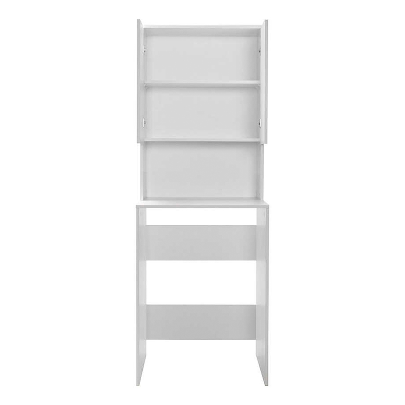 Έπιπλο πλυντηρίου Ceza Megapap χρώμα λευκό 65x60x182εκ. Έπιπλο πλυντηρίου Ceza Megapap χρώμα λευκό 65x60x182εκ.