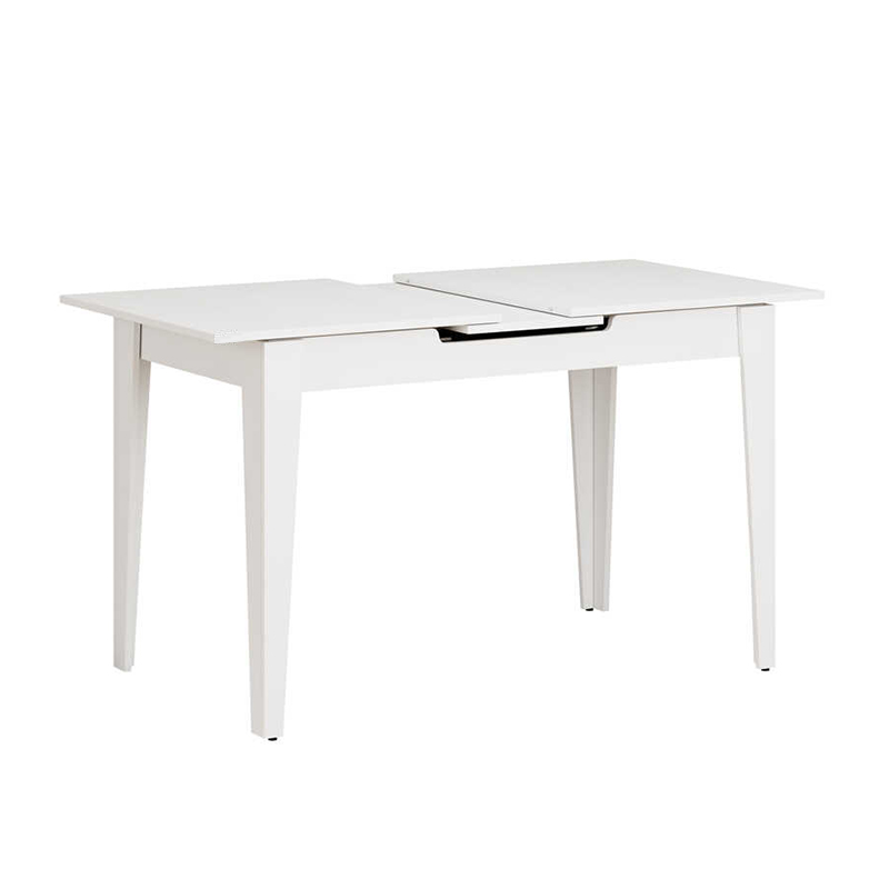 Τραπέζι Trendline Megapap επεκτεινόμενο χρώμα λευκό 120/150x70x75εκ. Τραπέζι Trendline Megapap επεκτεινόμενο χρώμα λευκό 120/150x70x75εκ.