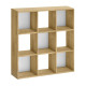 Βιβλιοθήκη Cube Megapap χρώμα sapphire oak 90x30x90εκ.