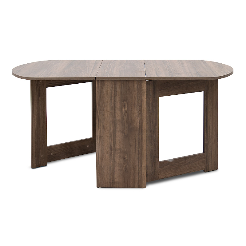 Τραπέζι Winslet Megapap επεκτεινόμενο χρώμα καρυδί 34(63+63)x80x76εκ.