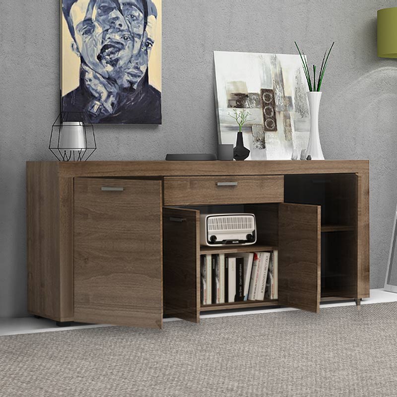 Μπουφές Joseph Megapap χρώμα καρυδί 177x40x76εκ.