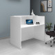 Γραφείο υποδοχής - reception Gemini Megapap χρώμα λευκό 150x70x110εκ.