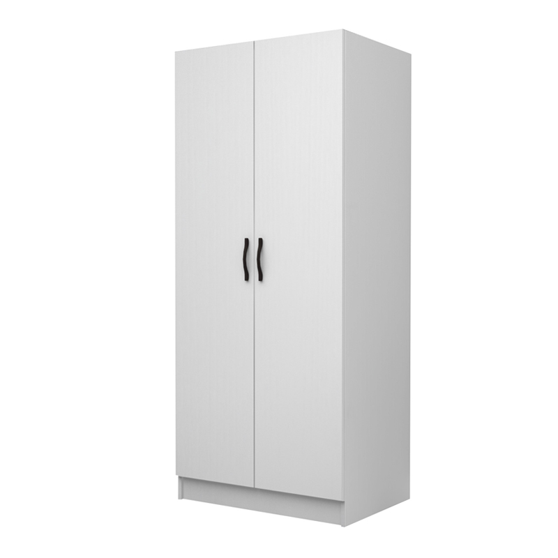 Ντουλάπα ρούχων Vivian Megapap δίφυλλη χρώμα λευκό 80x51,8x181εκ.