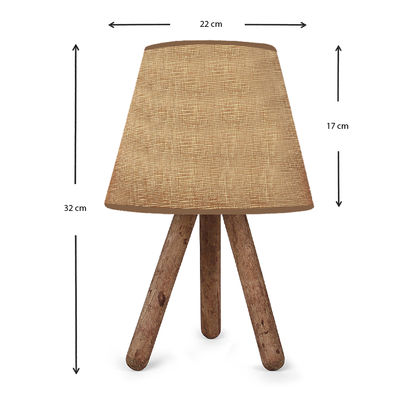 Φωτιστικό επιτραπέζιο Lander Megapap ύφασμα Pvc/ξύλο χρώμα μπεζ άμμου/καφέ 22x17x32εκ. Φωτιστικό επιτραπέζιο Lander Megapap ύφασμα Pvc/ξύλο χρώμα μπεζ άμμου/καφέ 22x17x32εκ.