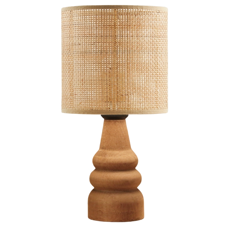 Φωτιστικό επιτραπέζιο Tino Megapap E14 pe rattan - ξύλο χρώμα φυσικό Ø15x32εκ. Φωτιστικό επιτραπέζιο Tino Megapap E27 pe rattan - ξύλο χρώμα φυσικό Ø15x32εκ.