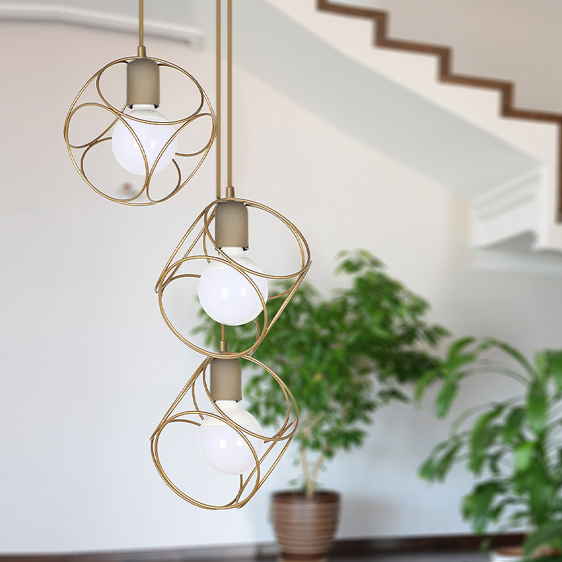 Φωτιστικό οροφής Lusita Megapap E27 μεταλλικό τρίφωτο χρώμα χρυσό 35x35x90εκ. Φωτιστικό οροφής Lusita Megapap E27 μεταλλικό τρίφωτο χρώμα χρυσό 35x35x90εκ.