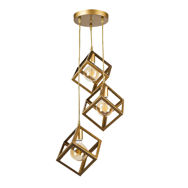 Φωτιστικό οροφής Thora Megapap E27 μεταλλικό τρίφωτο χρώμα χρυσό ματ 22x22x70εκ. Φωτιστικό οροφής Thora Megapap E27 μεταλλικό τρίφωτο χρώμα χρυσό ματ 22x22x70εκ.